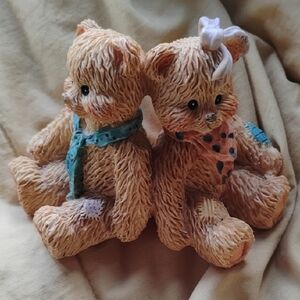Adorable Tan Teddy Bear Figurines